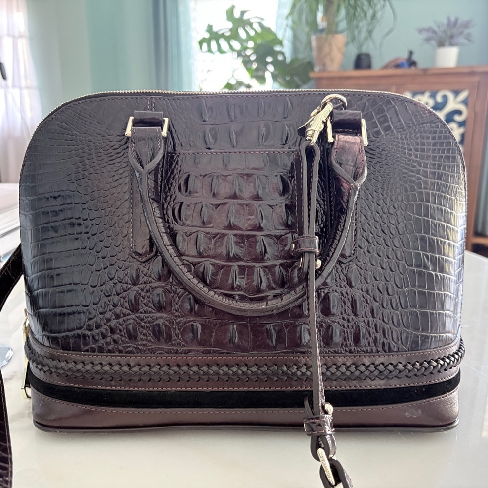Brahmin Duxbury Satchel – Croc Embossed Leather - Picture 14 of 16